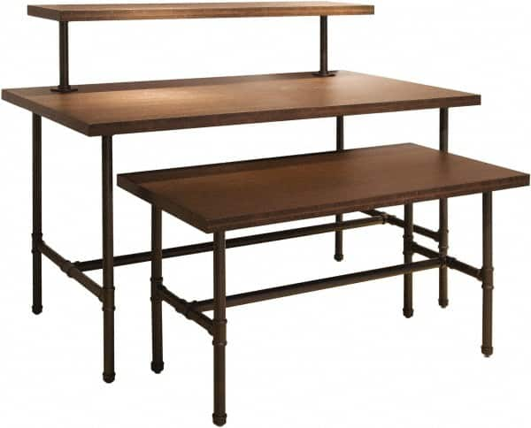 ECONOCO - 48" Long x 24" Wide x 24" High Stationary Nesting Table - Dark Brown, Melamine Top - Strong Tooling