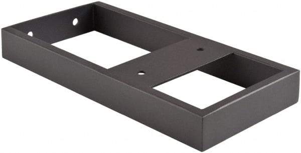 ECONOCO - Black Matte Finish Anchor Bracket - 12-3/4" Long, 6" Wide - Strong Tooling