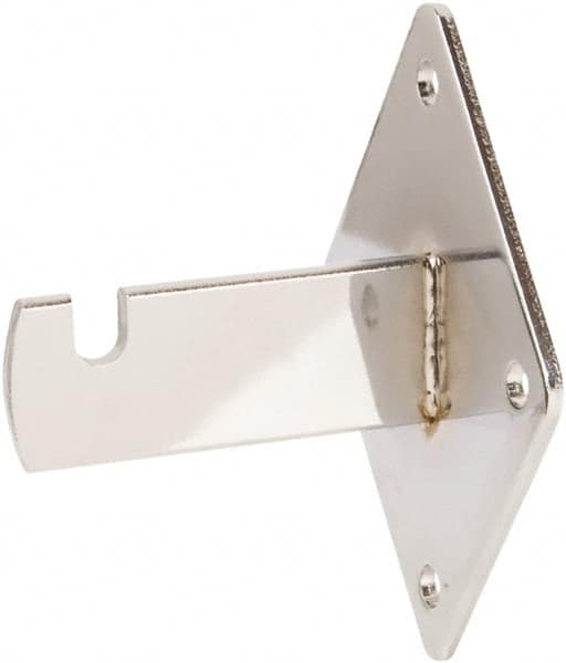 ECONOCO - Chrome Coated Wall Bracket - 3-3/4" Long, 3" Wide - Strong Tooling