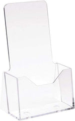 ECONOCO - 4" Wide x 9" High, 1 Compartment, Acrylic Literature Holder - Clear, 3-1/8" Compartment Width x 1-5/8" Compartment Depth x 3-1/8" Compartment Height - Strong Tooling