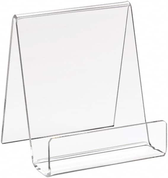 ECONOCO - 3-1/2" Wide x 4" High, Acrylic Display Easel - Clear - Strong Tooling