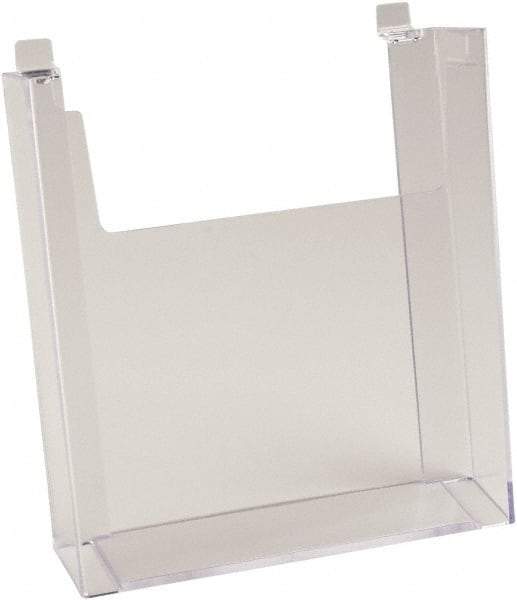 ECONOCO - 8-1/2" Wide x 2-1/4" Deep x 11" High, 1 Compartment, Acrylic Literature Holder - Clear, 8-7/8" Compartment Width x 2-1/4" Compartment Depth x 9-5/8" Compartment Height - Strong Tooling