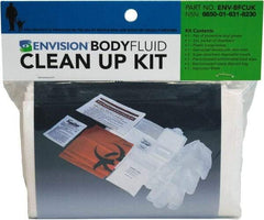 Ability One - 9 Piece, 1 Person, Body Fluid Clean-Up First Aid Kit - Plastic Bag - Strong Tooling