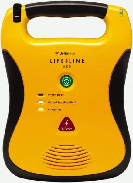 Defibtech - AED Program Management Adult Pad Defibrillator - 9 Volt and Nonrechargeable Lithium Battery Included - Strong Tooling