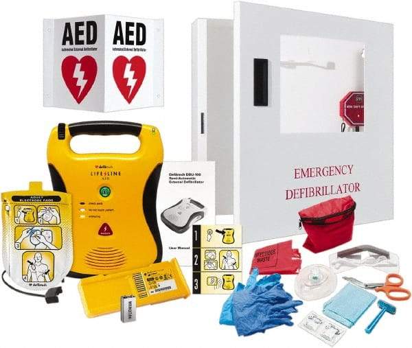 Defibtech - Adult Pad Defibrillator - Nonrechargeable Lithium Battery Included - Strong Tooling