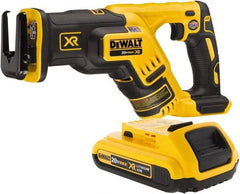 DeWALT - 20V, 0 to 2,900 SPM, Cordless Reciprocating Saw - 1-1/8" Stroke Length, 14-1/2" Saw Length, 1 Lithium-Ion Battery Included - Strong Tooling