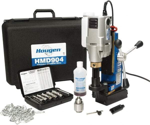 Hougen - 2" Travel, Portable Magnetic Drill Press - 450 RPM, 8 Amps, 1.25 hp, 920 Watts - Strong Tooling