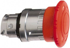 Schneider Electric - 22mm Mount Hole, Extended Mushroom Head, Pushbutton Switch Only - Round, Red Pushbutton, Maintained (MA), Momentary (MO) - Strong Tooling