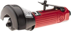 Chicago Pneumatic - 2-7/8" Wheel Diam, 22,000 RPM, Pneumatic Cutoff & Cutoff-Grinder Tool - Straight Handle, 1/4" Inlet - Strong Tooling