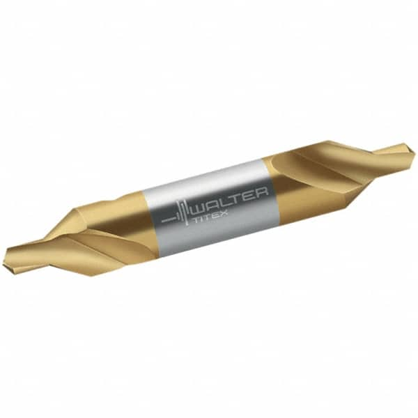 Walter-Titex - Metric Plain Cut 60° Incl Angle High Speed Steel Combo Drill & Countersink - Strong Tooling