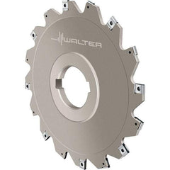 Walter - Arbor Hole Connection, 0.1575" Cutting Width, 0.7087" Depth of Cut, 80mm Cutter Diam, 1-1/16" Hole Diam, 4 Tooth Indexable Slotting Cutter - F4053.B Toolholder, LN.X 070204 Insert, Right Hand Cutting Direction - Strong Tooling