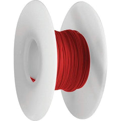 OK Industries - 24 AWG, 1 Strand, 30.4 m OAL, Copper Hook Up Wire - Red Kynar Jacket, 0.03" Diam - Strong Tooling