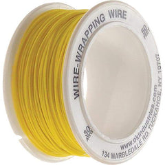 OK Industries - 30 AWG, 1 Strand, 15.2 m OAL, Copper Hook Up Wire - Yellow Kynar Jacket - Strong Tooling