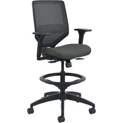 Hon - 53" High Mid Back Chair - 29-3/4" Wide x 28-3/4" Deep, Fabric Mesh Seat, Ink - Strong Tooling