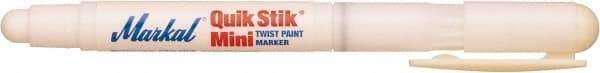 Markal - White Solid Paint Marker - Fine Medium Tip, Alcohol Base Ink - Strong Tooling