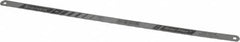 Starrett - 12" Long, 18 Teeth per Inch, Carbon Steel Hand Hacksaw Blade - Toothed Edge, 1/2" Wide x 0.025" Thick, Flexible - Strong Tooling