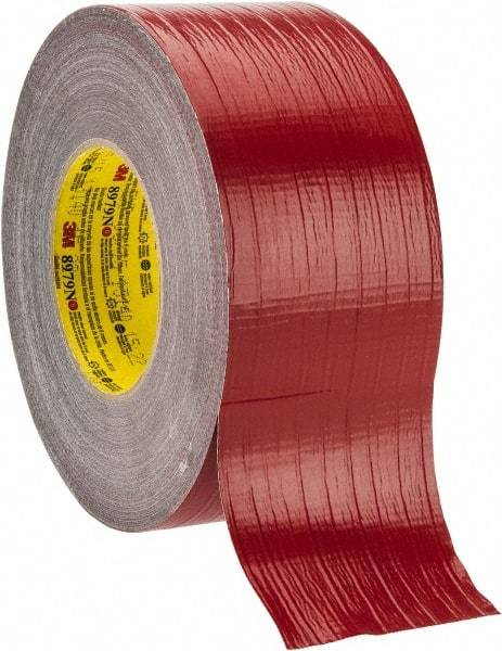 3M - 3" x 55m Red Duct Tape - 12.1 mil, Rubber Adhesive, Polyethylene Film Backing, 36 Lb/ln Tensile Strength, 200°F Max, Series 8979N - Strong Tooling