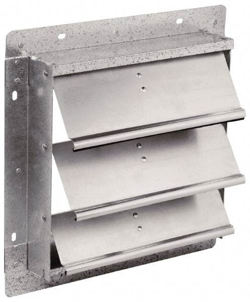 Fantech - 42-1/2 x 42-1/2" Square Wall Dampers - 43" Rough Opening Width x 43" Rough Opening Height, For Use with 1SDE42, 1MDE42, 1HDE42 - Strong Tooling