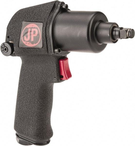 PRO-SOURCE - 3/8" Drive, 10,000 RPM, 180 Ft/Lb Torque Impact Wrench - Pistol Grip Handle, 1,200 IPM, 2.8 CFM, 1/4" Inlet - Strong Tooling