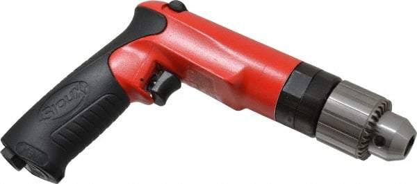 Sioux Tools - 1/2" Reversible Keyed Chuck - Pistol Grip Handle, 2,000 RPM, 14.16 LPS, 30 CFM, 1 hp - Strong Tooling