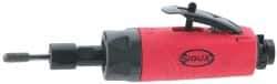 Sioux Tools - 1/4" Collet, Straight Handle, Straight Air Die Grinder - 23,000 RPM, Rear Exhaust, 23 CFM, 0.5 hp, 6.21 bar, 1/4 NPT - Strong Tooling