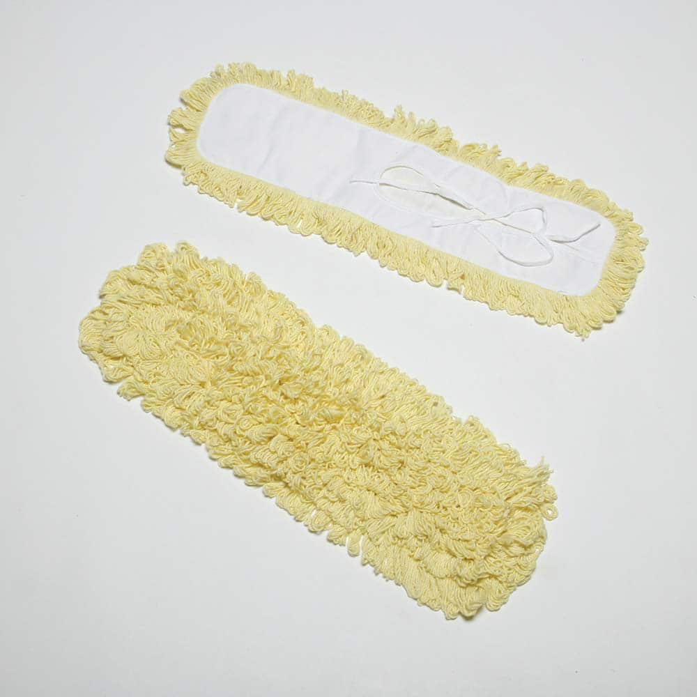 Pack of 12 Dust Mop Heads & Pads 5X24″LOOPEND YLW 12/PK INHIBITOR A/M DUST MOPHD