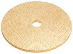 Osborn - 6" Diam x 1/4" Thick Unmounted Buffing Wheel - 9 Ply, Laminated Sisal, 1" Arbor Hole, Hard Density, Coarse Grade - Strong Tooling