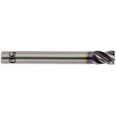 OSG - 1" Diam 4 Flute Solid Carbide 0.02" Chamfer Width Corner Chamfer End Mill - Strong Tooling