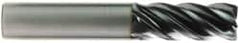 OSG - 1" Diam 5 Flute Solid Carbide 0.03" Corner Radius End Mill - Strong Tooling