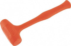 Proto - 28 oz Head 2" Face Diam Urethane Dead Blow Hammer - 12" OAL, Urethane Handle - Strong Tooling