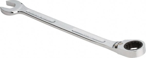 Combination Wrench: 12.5469'' OAL, Steel, Chrome-Plated