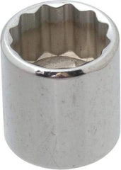 Proto - 1/4" Drive, Standard Hand Socket - 12 Points, 7/8" OAL, Alloy Steel, Chrome Finish - Strong Tooling