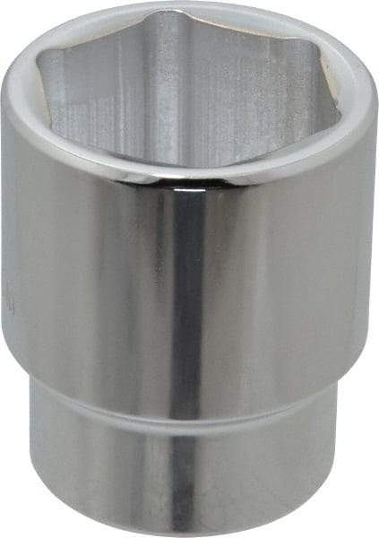 Proto - 1/2" Drive, Standard Hand Socket - 6 Points, 1-3/4" OAL, Alloy Steel, Chrome Finish - Strong Tooling