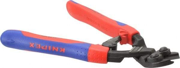 Knipex - 8" OAL, Bolt Cutter - 18mm Jaw Length x 33mm Jaw Width, 20° Angled Head, Ergo Dual Component Handle - Strong Tooling