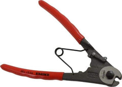 Knipex - 6" OAL, Cable Cutter - 6mm Jaw Length x 24mm Jaw Width, Standard Head, Ergo Dual Component Handle - Strong Tooling