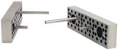 Kurt - 8" Jaw Width, 2.2" Jaw Height, 1.075" Jaw Thickness, 3-in-1 Plate, Vise Jaw Set - Steel, 2 Jaws, Steel, Bolt On, Hard Jaws, 8 Kurt Vise Compatibility - Strong Tooling