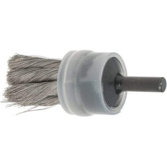 Osborn - 3/4" Brush Diam, Knotted, End Brush - 1/4" Diam Shank, 20,000 Max RPM - Strong Tooling