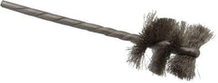 Osborn - 7/8" Diam Helical Stainless Steel Tube Brush - 0.005" Filament Diam, 1" Brush Length, 3-1/2" OAL, 1/8" Diam Shank - Strong Tooling