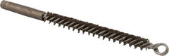 Osborn - 1/2" Diam Helical Steel Tube Brush - Double Spiral, 0.01" Filament Diam, 4-1/2" Brush Length - Strong Tooling