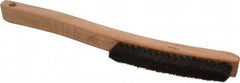 Osborn - 4 Rows x 18 Columns Hair Plater's Brush - 6" Brush Length, 13-1/4" OAL, 3/4" Trim Length, Wood Curved Handle - Strong Tooling