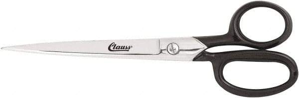 Clauss - 4" LOC, 11-11/16" OAL Straight Shears - Straight Handle, For Paper, Fabric - Strong Tooling