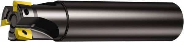 Sandvik Coromant - 3/4" Cut Diam, 5.8mm Max Depth of Cut, 3/4" Shank Diam, 110mm OAL, Indexable Square Shoulder End Mill - 390R-070204E-ML Inserts, Cylindrical Shank, 90° Lead Angle, Through Coolant, Series CoroMill 390 - Strong Tooling