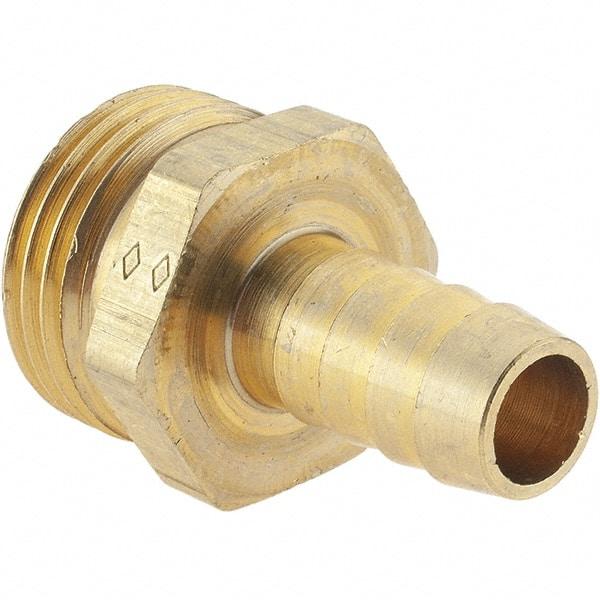 Value Collection - 3/4 x 1/2 Garden Hose Adapter - Brass, Hose Barb Connector - Strong Tooling