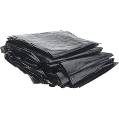 Value Collection - 1.5 mil Thick, Heavy-Duty Trash Bags - High-Density Polyethylene (HDPE), 40" Wide x 46" High, Black - Strong Tooling