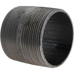 Value Collection - Schedule 40, 3" Diam x 3" Long Pipe Nipple - Threaded - Strong Tooling