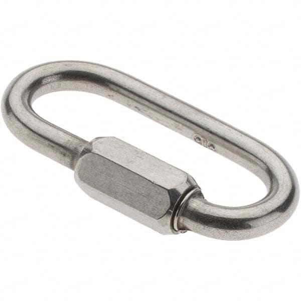 Value Collection - Stainless Steel Quick Link - 3/16" Diameter, 800 Lb Load Limit - Strong Tooling