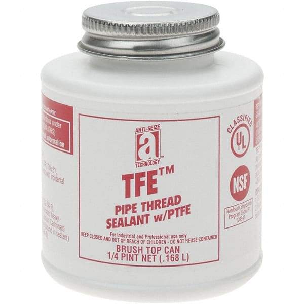 Value Collection - 4 oz Brush Top Can Pipe Sealant - PTFE Based, 500°F Max Working Temp - Strong Tooling