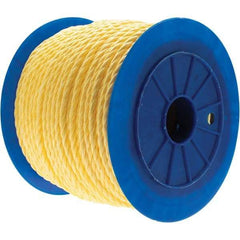 Value Collection - 600' Max Length Polypropylene Twisted Rope - 3/8" Diam - Strong Tooling