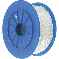 Value Collection - 600' Max Length Nylon Solid Braid Rope - 1/4" Diam, 124 Lb Capacity - Strong Tooling