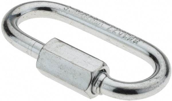 Value Collection - Zinc Plated Carbon Steel Quick Link - 1/8" Diameter, 220 Lb Load Limit - Strong Tooling